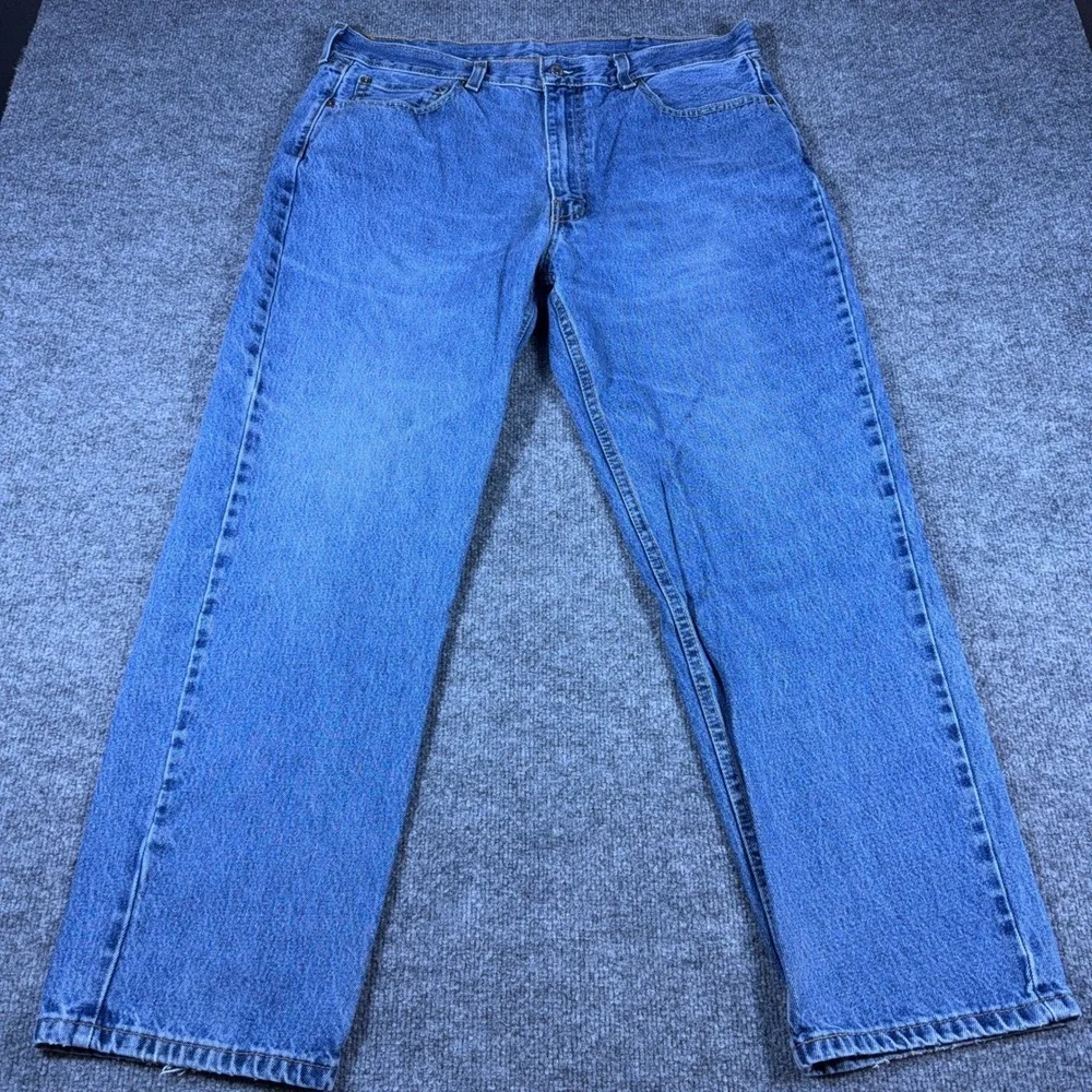 Levis 550 Relaxed Fit Tapered Leg Jeans Mens 38x30 Blue Denim Medium Wash